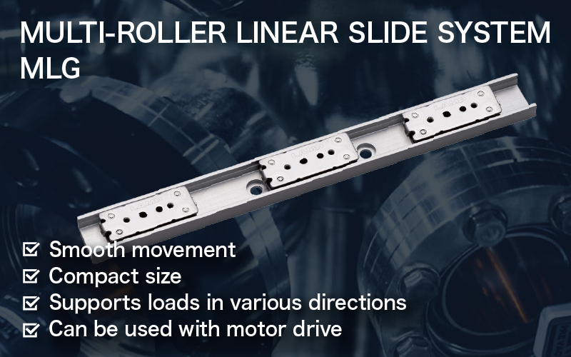 Multi-roller linear slide system MLG